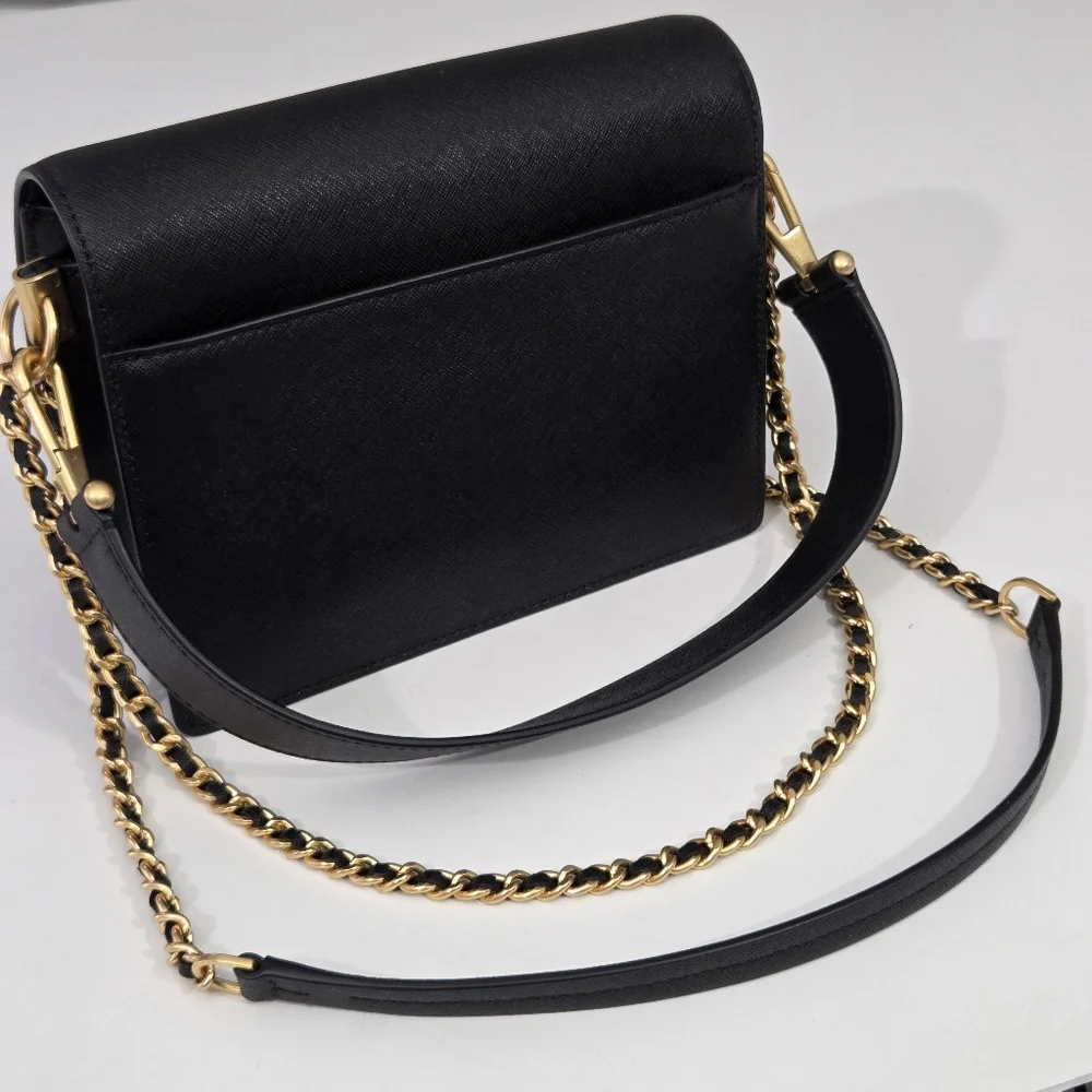EXCELLENT TORY BURCH ROBINSON DOUBLE STRAP CONVERTIBLE SHOULDER BAG